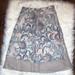Anthropologie Skirts | & Other Stories Anthro Anthropologie A-Line Swirl Gray Patterned Skirt Size 10 | Color: Gray | Size: 10