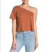 Free People Tops | Free People Rust Cold Shoulder Top | Color: Orange | Size: S