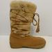 J. Crew Shoes | J Crew Tan Faux Suede Faux Fur Fully Lined Tassel Boots Sz 9 | Color: Tan | Size: 9