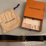 Louis Vuitton Accessories | Authentic Men’s Reversible Louis Vuitton Belt | Color: Black/Tan | Size: Os