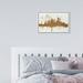 Oliver Gal Cities & Skylines Gold NY Skyline, Modern & Contemporary Gold - Print on Canvas in White | 15 H x 10 W x 1.5 D in | Wayfair