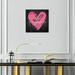 Oliver Gal Gorgeous Salute Hot Pink - Textual Art on Canvas Canvas, Wood in Brown | 16 H x 16 W x 2 D in | Wayfair 17786_16x16_CANV_BFL