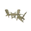 Rosecliff Heights Ansel Conversation Outdoor Table & Folding Adirondack Chair Set Plastic | Wayfair AC90E8E1D395457FB09815644D27259A