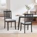 Swick Slat Back Side Chair Wood in Black/Brown Laurel Foundry Modern Farmhouse® | 35 H x 18 W x 17.75 D in | Wayfair