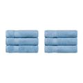 Haus & Home Egyptian-Quality Cotton Medium Weight Solid Luxury 6 Piece Hand Towel Set in Blue | Wayfair 500GSM HTOWEL WB