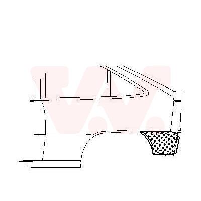 VAN WEZEL Seitenwand hinten rechts für OPEL 3730134 Image