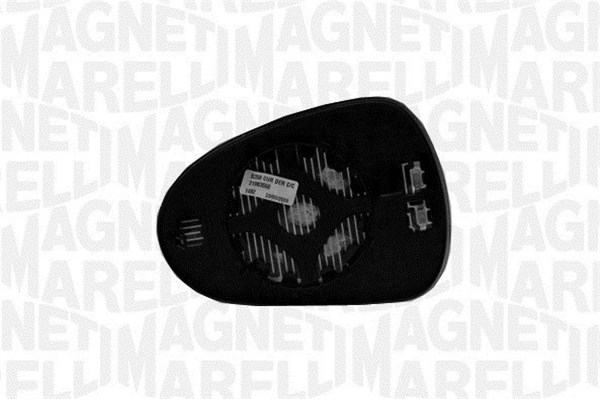 MAGNETI MARELLI Spiegelglas, Außenspiegel links mit Halter für SEAT 6J0857521D 6J0857521A 6J0857521H 351991307890 Image