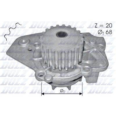 DOLZ Wasserpumpe für PEUGEOT CITROËN ROVER GWP337 95655210 95643824 N206