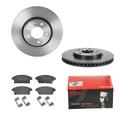 BREMBO Bremsensatz-Vorderachse COATED DISC LINE / STANDARD Bremsensatz, Scheibenbremse vorne rechts links innenbelüftet 300mm für GENERAL MOTORS BUICK
