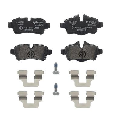 BREMBO Bremsbelagsatz, Scheibenbremse XTRA LINE hinten rechts links ohne Zubehör für MINI BMW 34216794059 34216778327 67