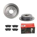 Brembo Bremsscheiben COATED Ø284mm + Bremsbeläge hinten für Hyundai SANTA FÉ SM