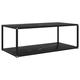 vidaXL Coffee Table Black 100x50x35 cm Tempered Glass