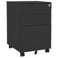 vidaXL Mobile File Cabinet Anthracite 39x45x60 cm Steel