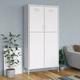 vidaXL Wardrobe White 90x50x180 cm Steel