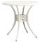 vidaXL Garden Table White 78x78x72 cm Cast Aluminium