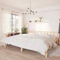 vidaXL Bed Frame Solid Wood Pine 180x200 cm Super King Size