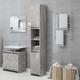 vidaXL Bathroom Cabinet Concrete Grey 30x30x183.5 cm Engineered Wood