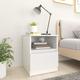 vidaXL Bed Cabinets 2 pcs White 40x40x50 cm Engineered Wood