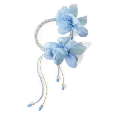 Boston Proper - Flower Choker Necklace - Blue Multi -