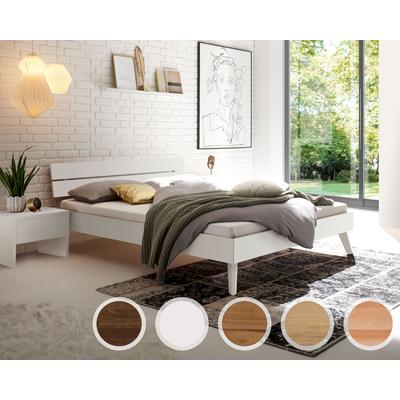 Hasena Pronto »Ortona« Massivholzbett 90x200 cm / Buche weiss deckend, lackiert / 25 cm Image