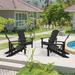 Recycled Plastic Modern Outdoor Adirondack Chair Set of 4 by LIVOOSUN