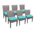 6 Florence Armless Dining Chairs