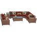 Laguna 11 Piece Outdoor Wicker Patio Furniture Set 11d