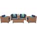 Laguna 6 Piece Outdoor Wicker Patio Furniture Set 06d