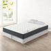 Onetan, 10-Inch Medium Tight Top Memory Foam Pocket Coil rolled Mattress and 8" Split Wood Box Spring Set,