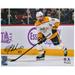 Dante Fabbro Nashville Predators Autographed 8" x 10" White Jersey with Puck Photograph