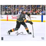 Mark Stone Vegas Golden Knights Autographed 16" x 20" Black Jersey Shooting Photograph