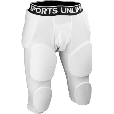 Sports Unlimited Omaha Youth 7 Pad Integrated Football Girdle White