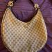 Gucci Bags | Gucci Brown Gg Canvas/ Brown Leather Half Moon Hobo Bag | Color: Brown | Size: Os