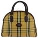 Burberry Bags | Burberry Handbag Check Beige Cambus ~ Leather Authentic Used | Color: Black/Brown | Size: Width41 Cm Height 29.5 Cm Machi: 9.5 Cm