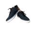 Levi's Shoes | Levis Canvas Sneakers Womens 5 Navy Blue Tan Tennis Shoes Logo Flats Lace Up | Color: Blue | Size: 5