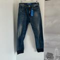 Adidas Jeans | Adidas Originals Denim Jeans Mens Size 29 Nwt Jogger Tapered Dark Blue Wash Rare | Color: Blue | Size: 29