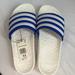 Adidas Shoes | Adidas Adilette Boost Slides Blue And White Men New | Color: Blue/White | Size: Various