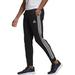 Adidas Pants | Adidas Men Fleece Tapered Cuff 3-Stripes Pants Medium Black White Gk8821 New | Color: Black/White | Size: Various