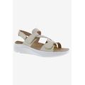 Wide Width Women's Serenity Sandal by Drew in Cream Combo (Size 10 W)