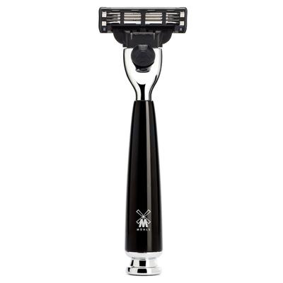 Mühle RYTMO 3-Klingen-Rasierer, Gillette® Mach3® Griffmaterial Edelharz schwarz Herren Image
