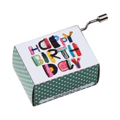 BUTLERS - SING A SONG Spieluhr Happy Birthday modern Dekoration 1 ct