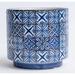Charlton Home® Tulay Blue & White Tiled Look Planter Ceramic | 4.33 H x 4.72 W x 4.72 D in | Wayfair 24F974A58DCC4BA6989036A7624C8BBE