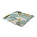 Northlight Seasonal 18" Green & Yellow Tropical Banana Leaf Square Throw Pillow Linen | 17 H x 17 W x 4.5 D in | Wayfair 32721780