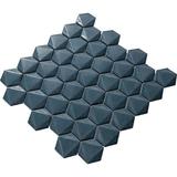 Parvatile (38178) 2" x 2" Porcelain Honeycomb Mosaic Wall & Floor Tile Porcelain in Blue | 1.89 H x 1.89 W x 0.3125 D in | Wayfair MODA0637