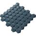 Parvatile (38178) 2" x 2" Porcelain Honeycomb Mosaic Wall & Floor Tile Porcelain in Blue | 1.89 H x 1.89 W x 0.3125 D in | Wayfair MODA0637