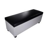 Winston Porter Kenley 36 Pair Shoe Storage Bench Solid Wood/Fabric in White/Black | 20 H x 53 W x 20.5 D in | Wayfair