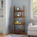 Aramis 60" H x 24" W Solid Wood Ladder Bookcase Wood in Brown Laurel Foundry Modern Farmhouse® | 60 H x 24 W x 16 D in | Wayfair ANDV1648 42473234