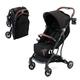 Zoe Compact Stroller 6-48 Months, Light and Easy to Handle - Folds with one Hand + Rain Cover, Leg Cover and Carry Bag (Zoe Gold)