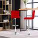 Costway Adjustable Swivel Bar Stool Counter Height Bar Chair PU - See Details