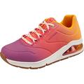 Skechers UNO 2 Ombre Away Women,Ladies Trainers,Low Shoe,lace-up,Street Shoe,Sneaker,Casual Shoe,Wedge Heels,Width: Regular,Removable Insole,Pink,39 EU / 6 UK